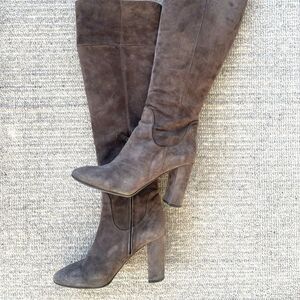 Suede over the knee boots - Size 10